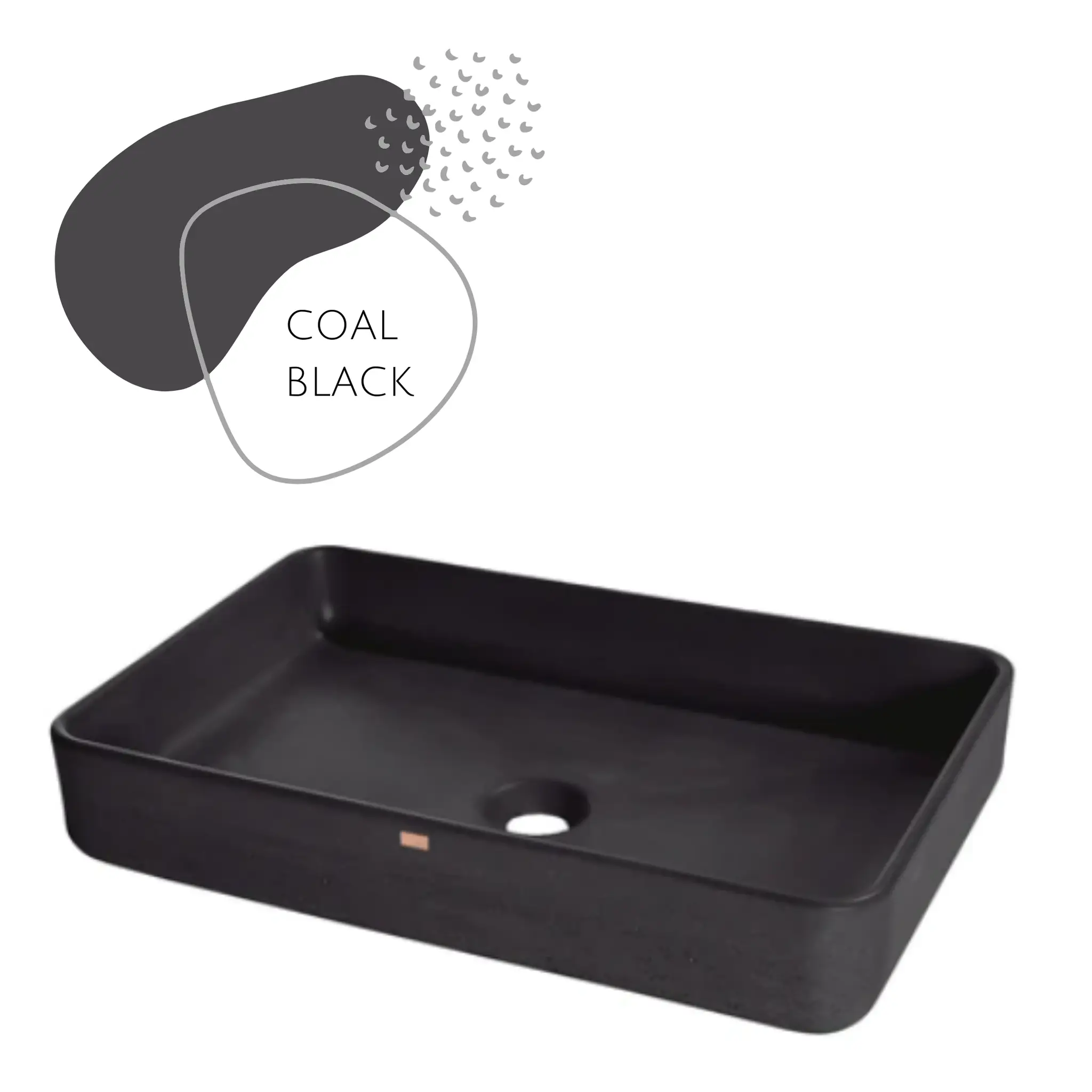 DDALF05 22'' Concrete Rectangular Vessel Sink - Bathroom by ZEEK