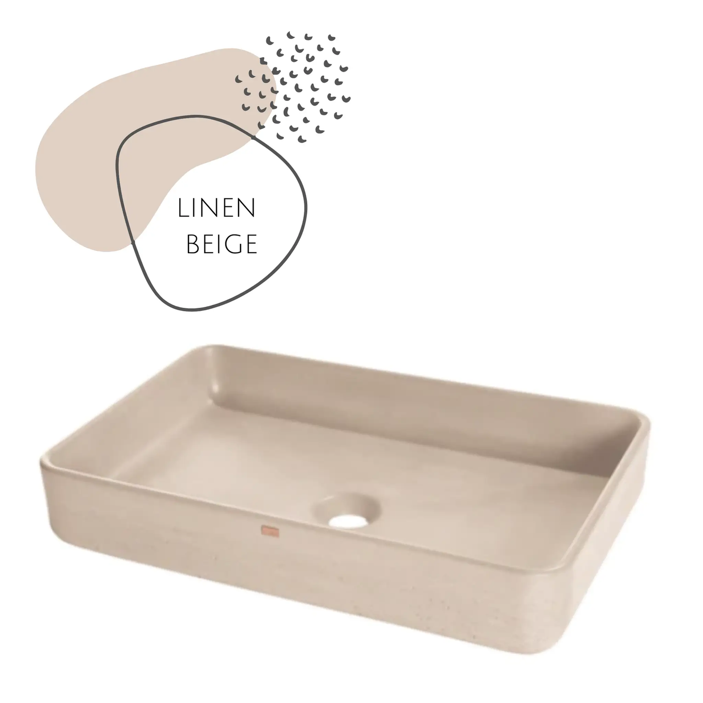 DDALF05 22'' Concrete Rectangular Vessel Sink - Bathroom by ZEEK