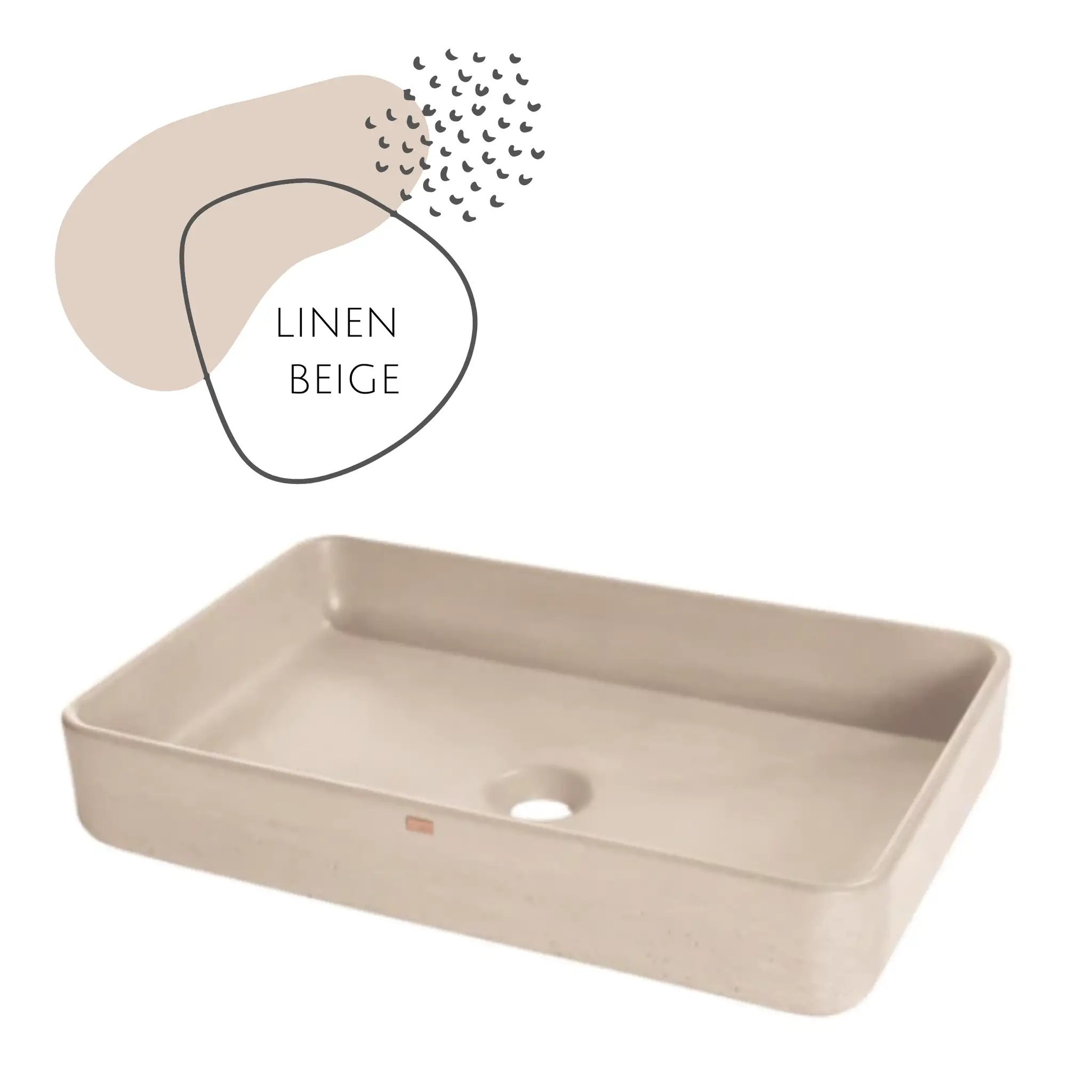 DDALF05 22'' Concrete Rectangular Vessel Sink - Bathroom by ZEEK