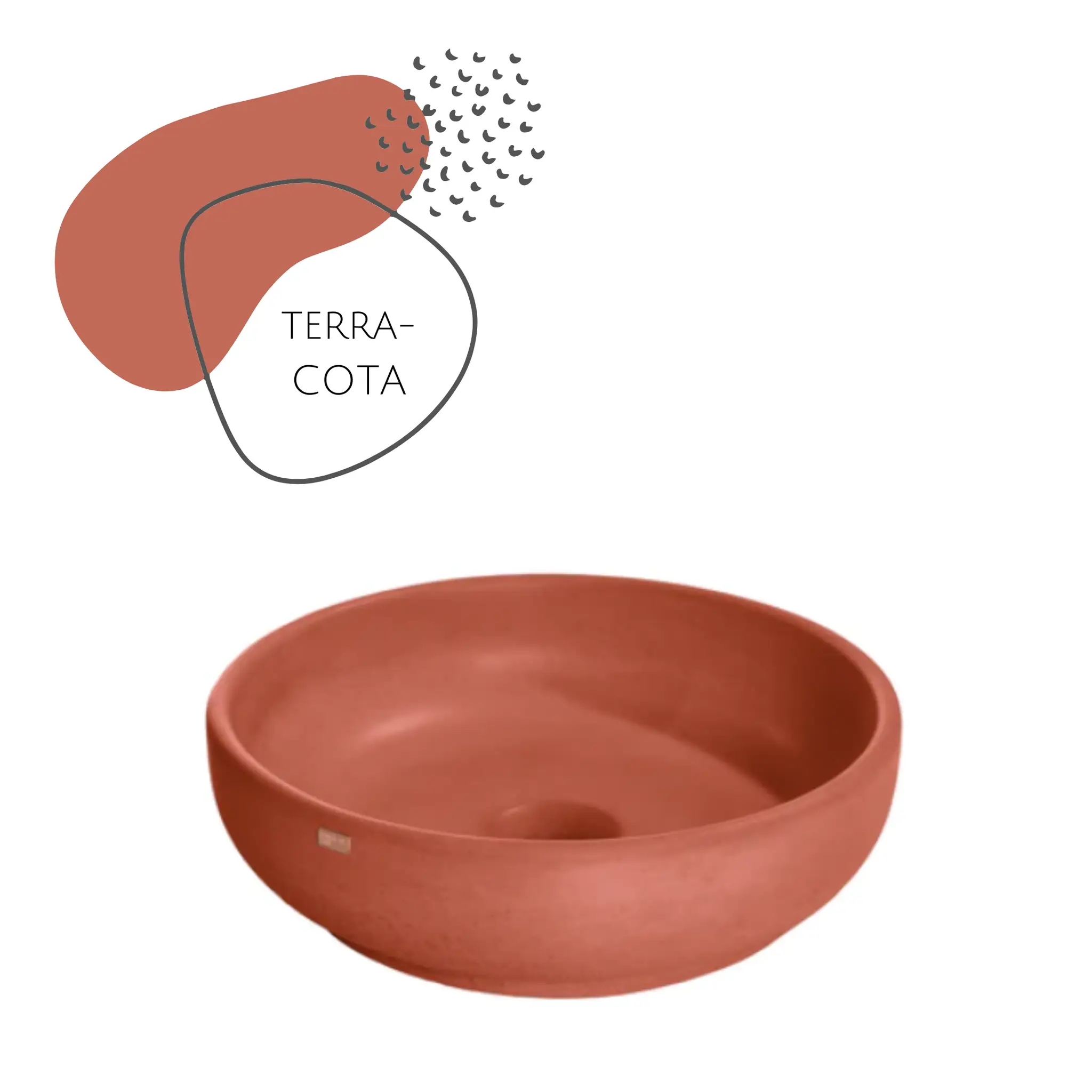 DDALF 14.5'' Round Concrete Vessel Sink - Bathroom by ZEEK