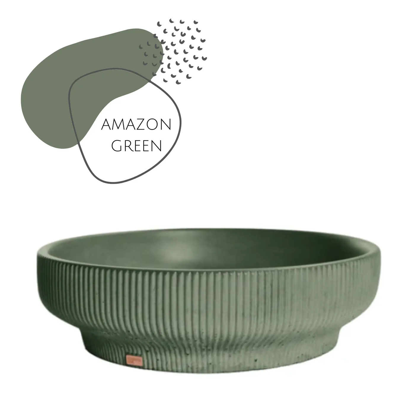SUTOL01 14.5'' Concrete Round Vessel Sink - Bathroom by ZEEK