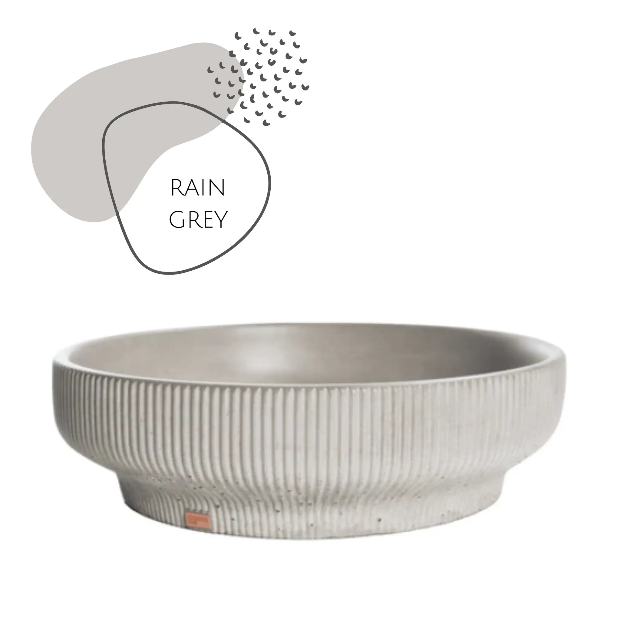 SUTOL01 14.5'' Concrete Round Vessel Sink - Bathroom by ZEEK