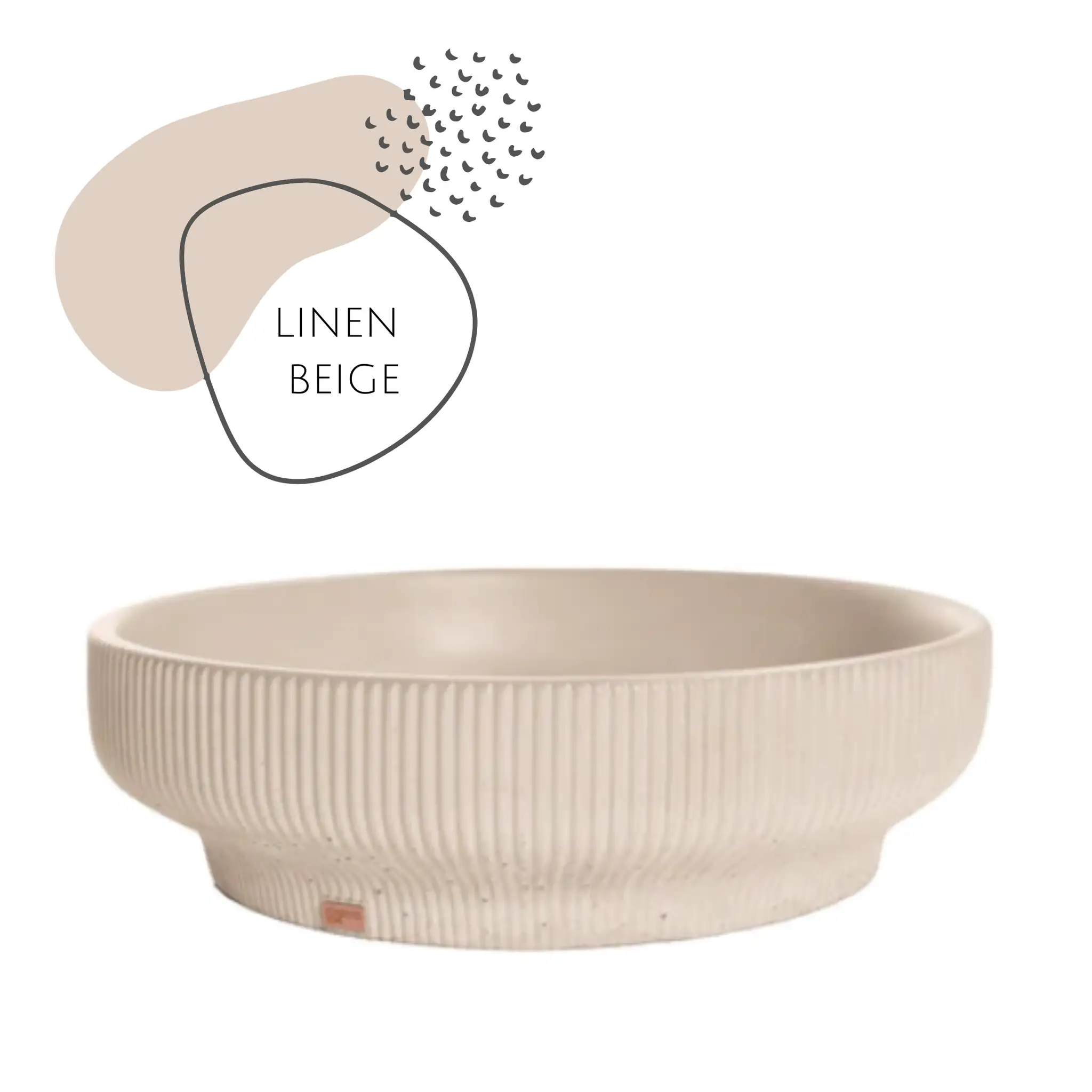 SUTOL01 14.5'' Concrete Round Vessel Sink - Bathroom by ZEEK