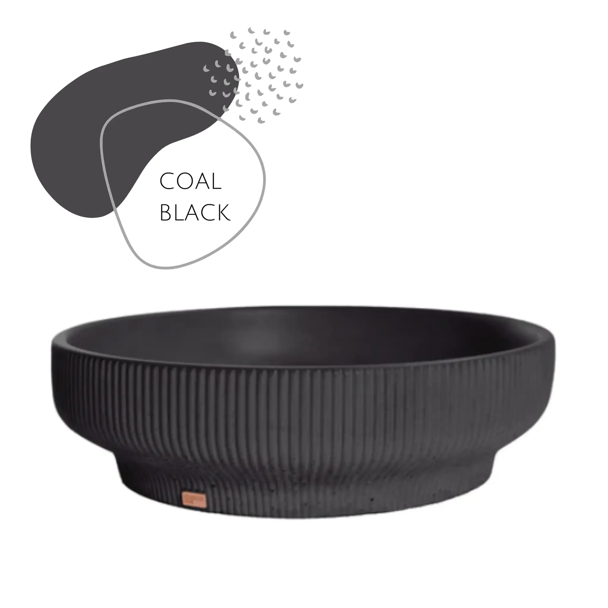 SUTOL01 14.5'' Concrete Round Vessel Sink - Bathroom by ZEEK