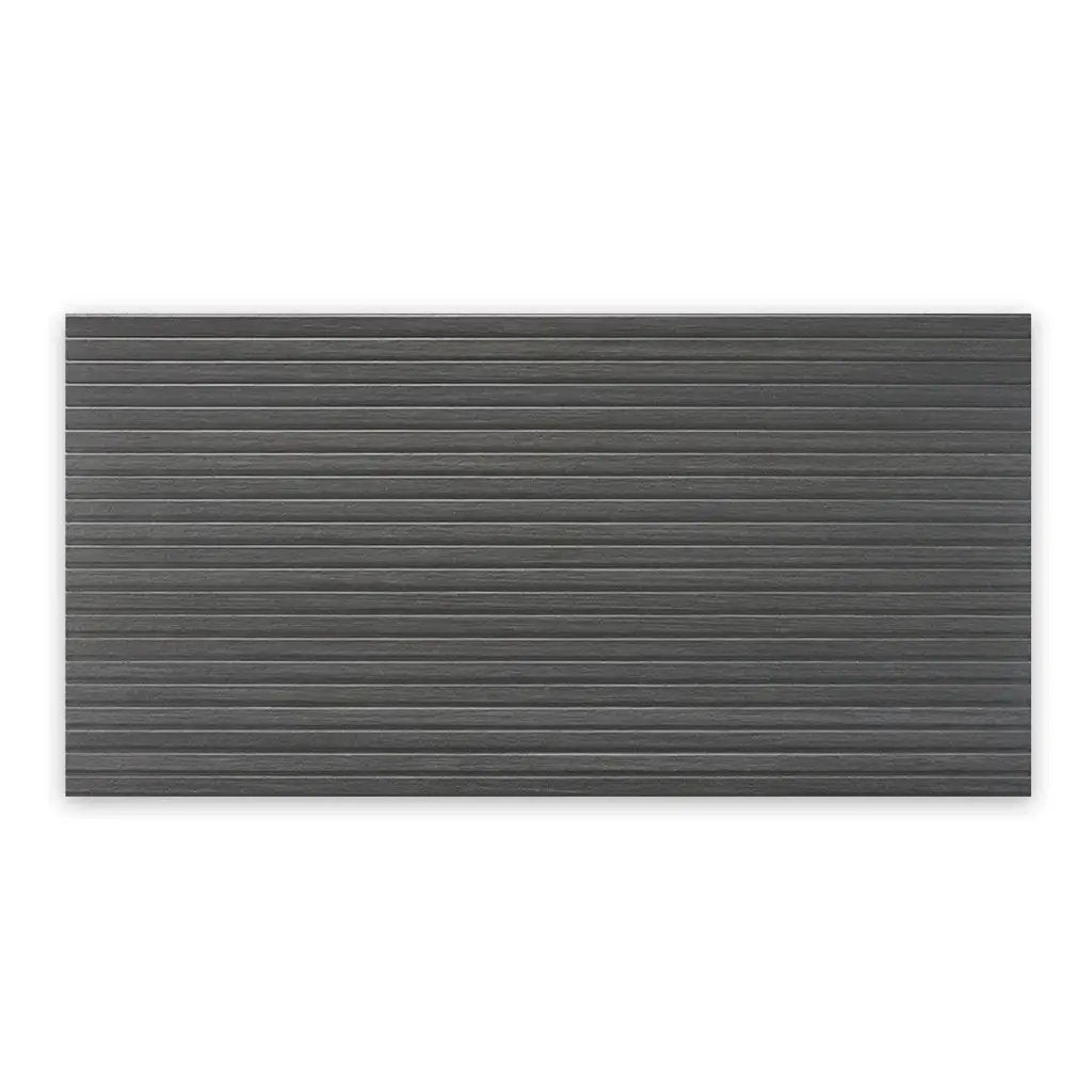 Charcoal Black 24x48 Matte Porcelain Large Format Tile (2 pack, 15.5 sq ft/case) by Apollo Tile