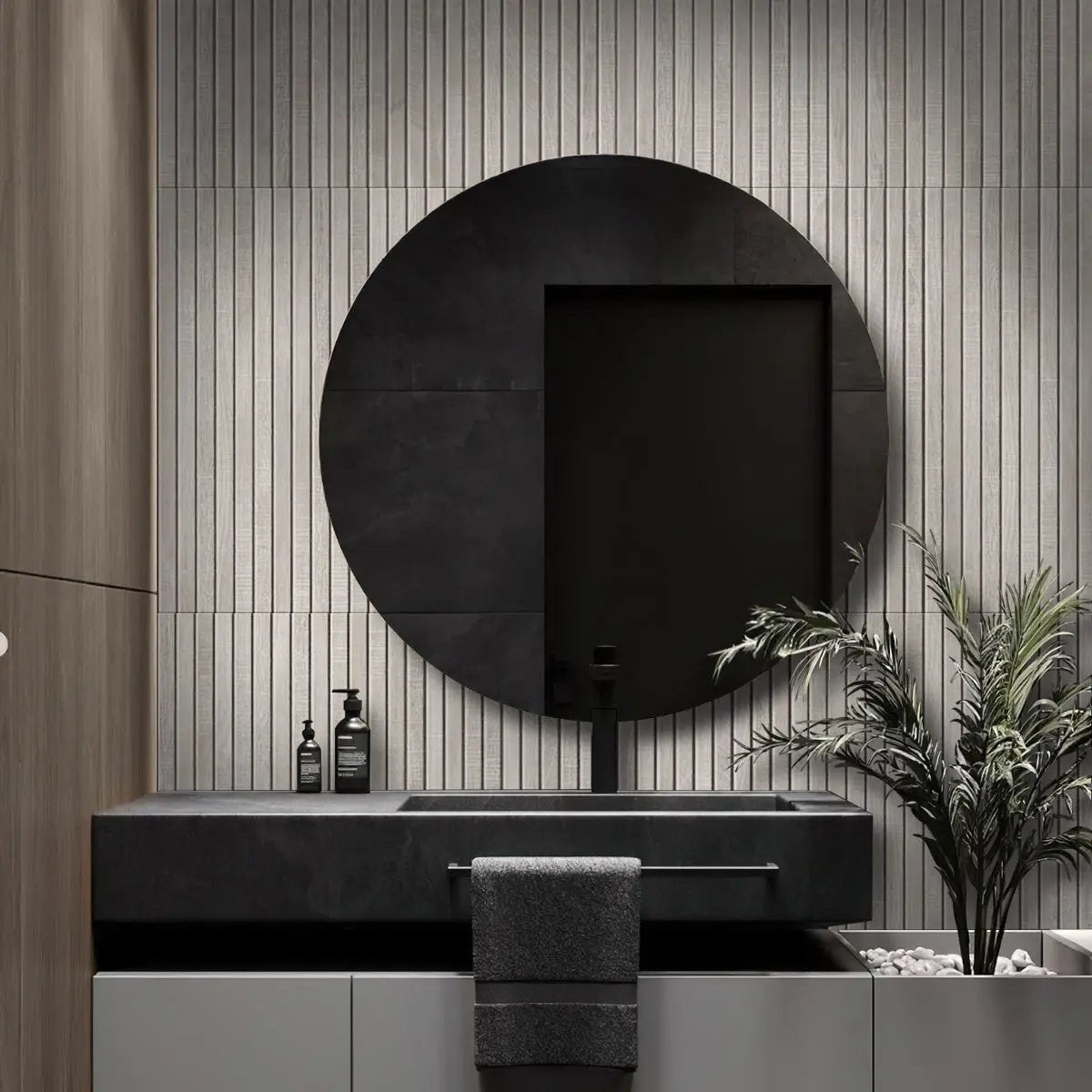 Gray 24x48 Matte Porcelain Deco Tile (2 pack,15.49 sq ft/case) by Apollo Tile