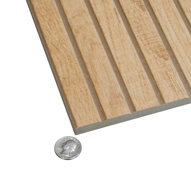 Natural 24x48 Matte Porcelain Deco Tile (2 pack,15.49 sq ft/case) by Apollo Tile