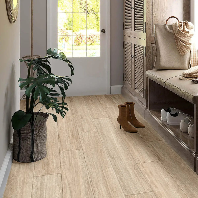 Oak 8x48 Matte Porcelain Large Format Tile (5 pack, 12.91 sq ft/case) by Apollo Tile
