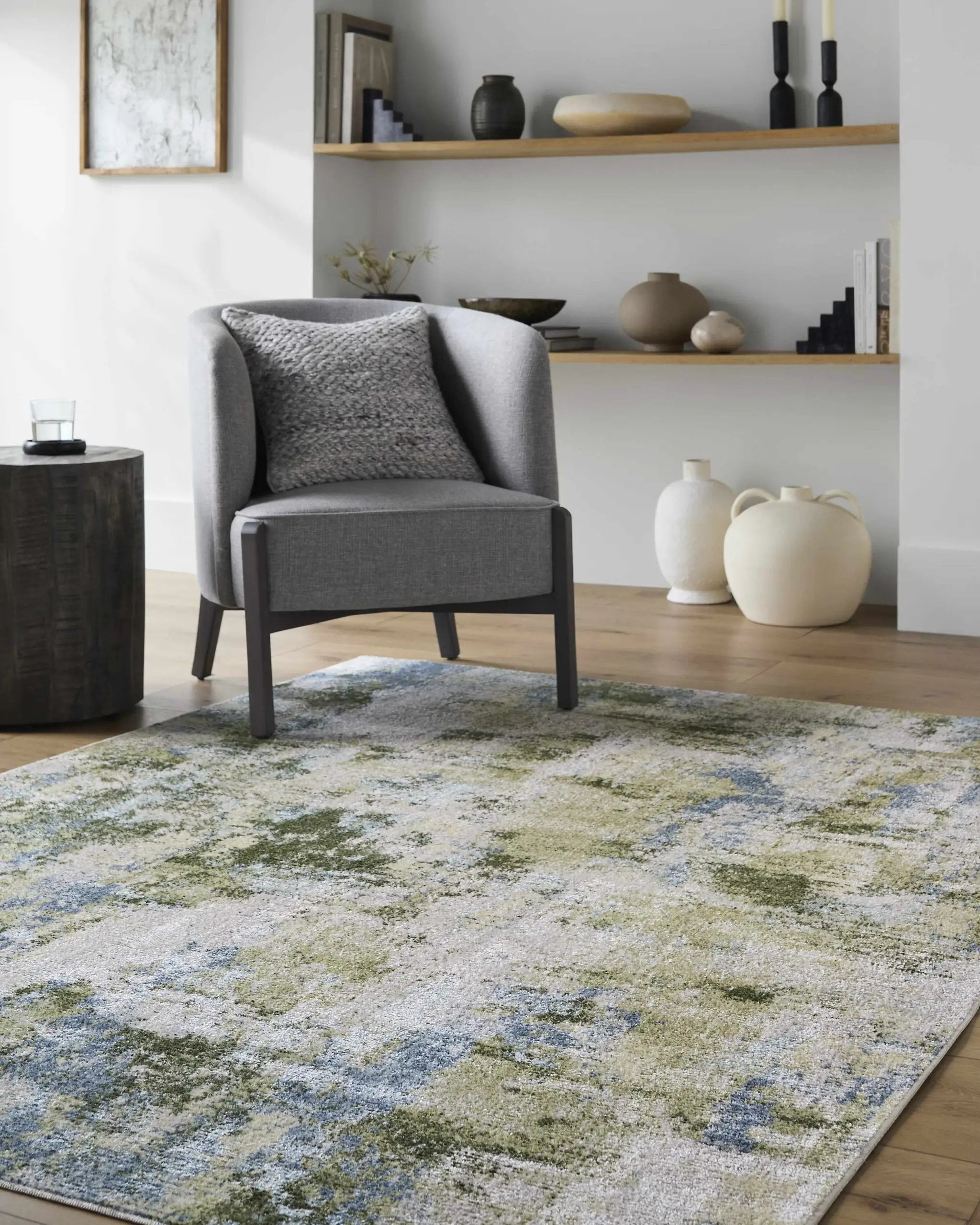 Anitra Green Washable Area Rug by Boutique Rugs