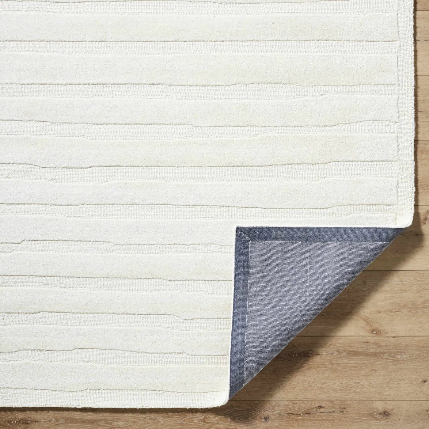 Zerah White Wool Area Rug - Clearance by Boutique Rugs