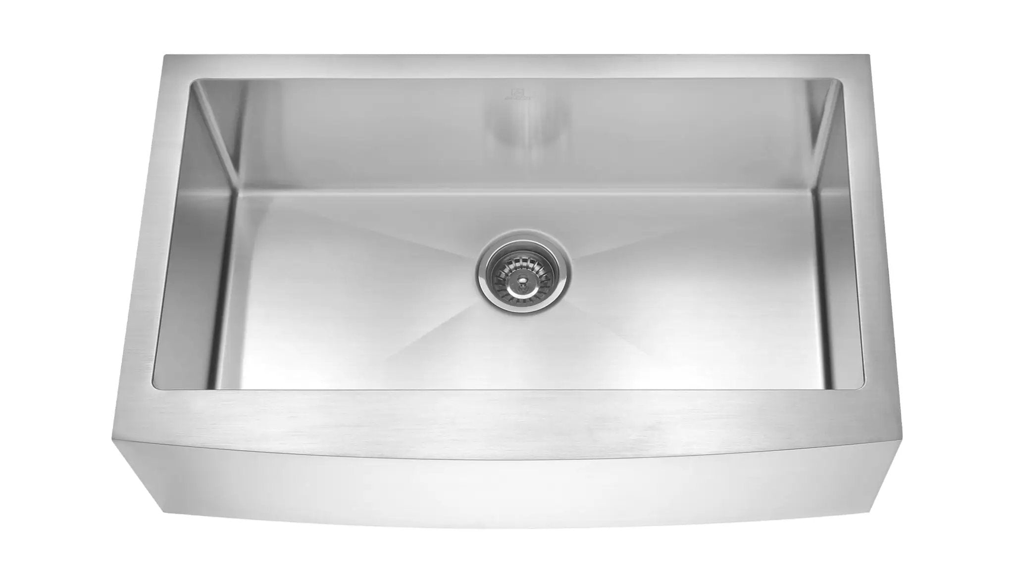 Zeek 33" Small Radius Apron Single Bowl Kitchen Sink ZH-AP33 by ZEEK