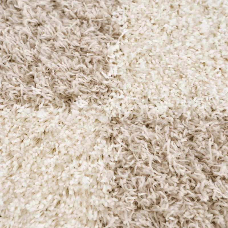 Zahur Cream & Beige Diamond Area Rug by Hauteloom