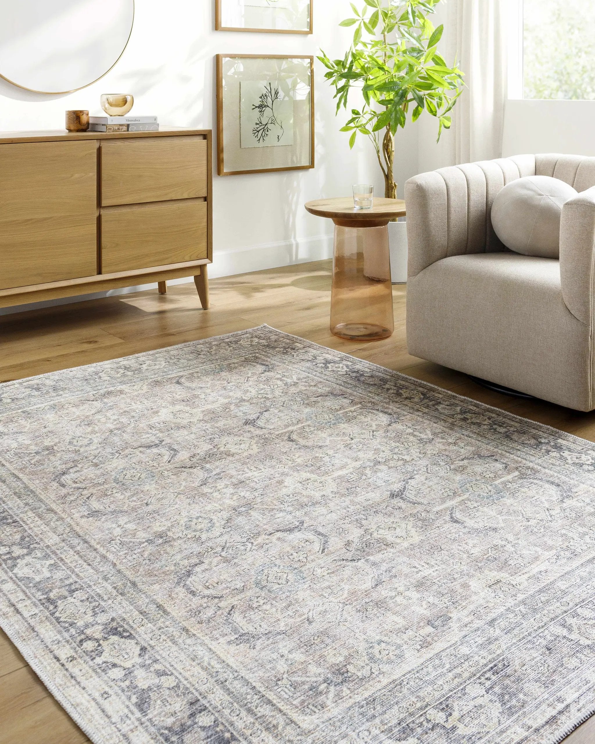 Darling Machine Woven Becki Owens x LIVABLISS BODA-2300 Washable Area Rug by Boutique Rugs