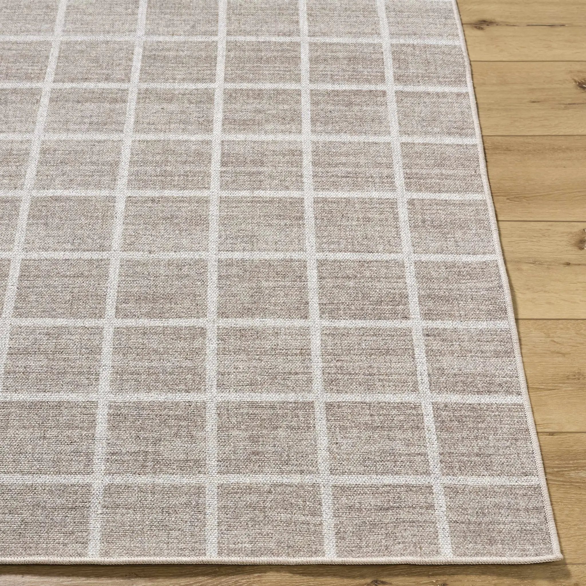 Anicet Checkered Washable Wool Area Rug by Boutique Rugs