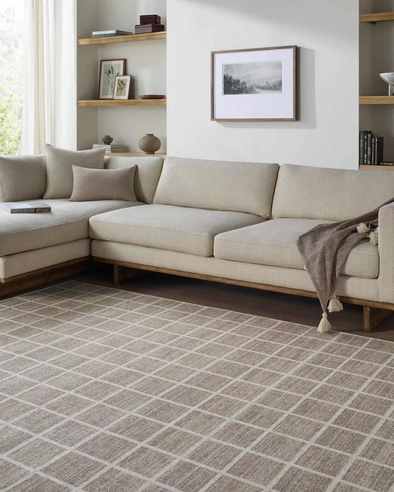 Anicet Checkered Washable Wool Area Rug by Boutique Rugs