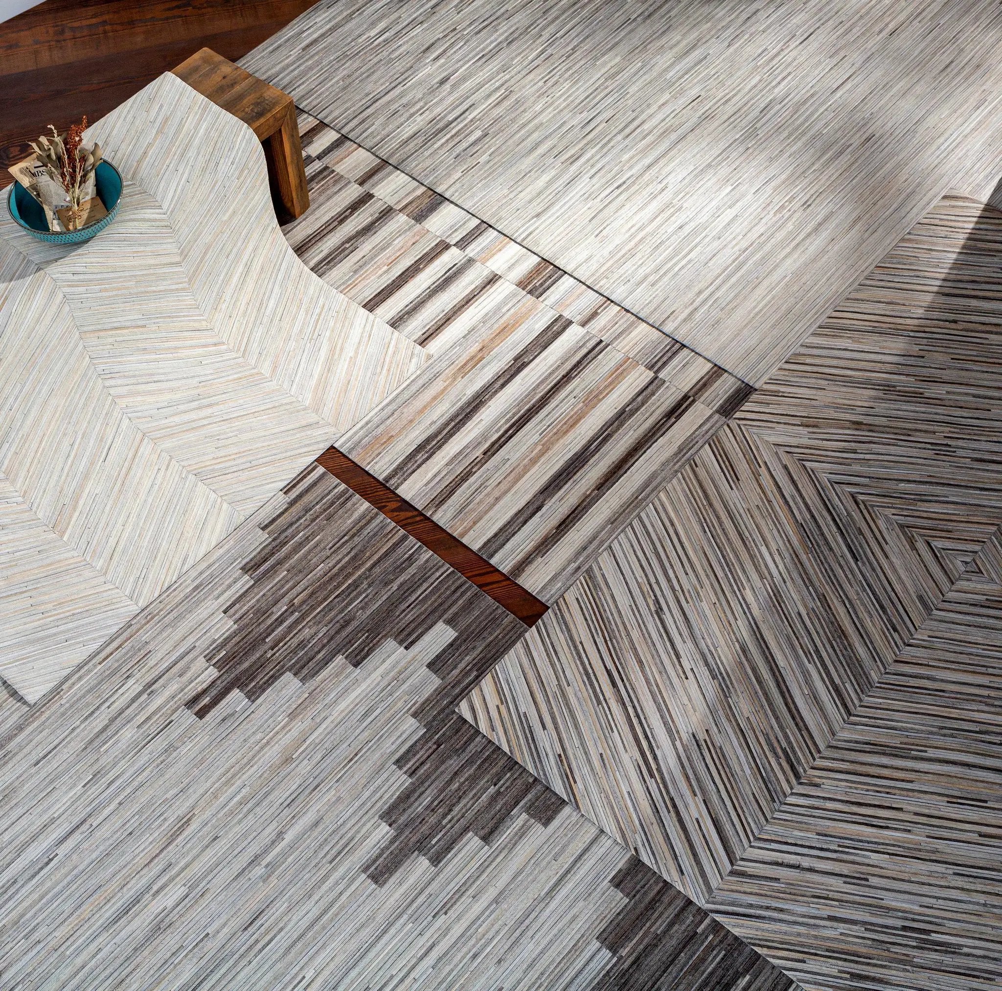 Batehaven Premium Leather Hand Crafted Rug - Clearance by Boutique Rugs