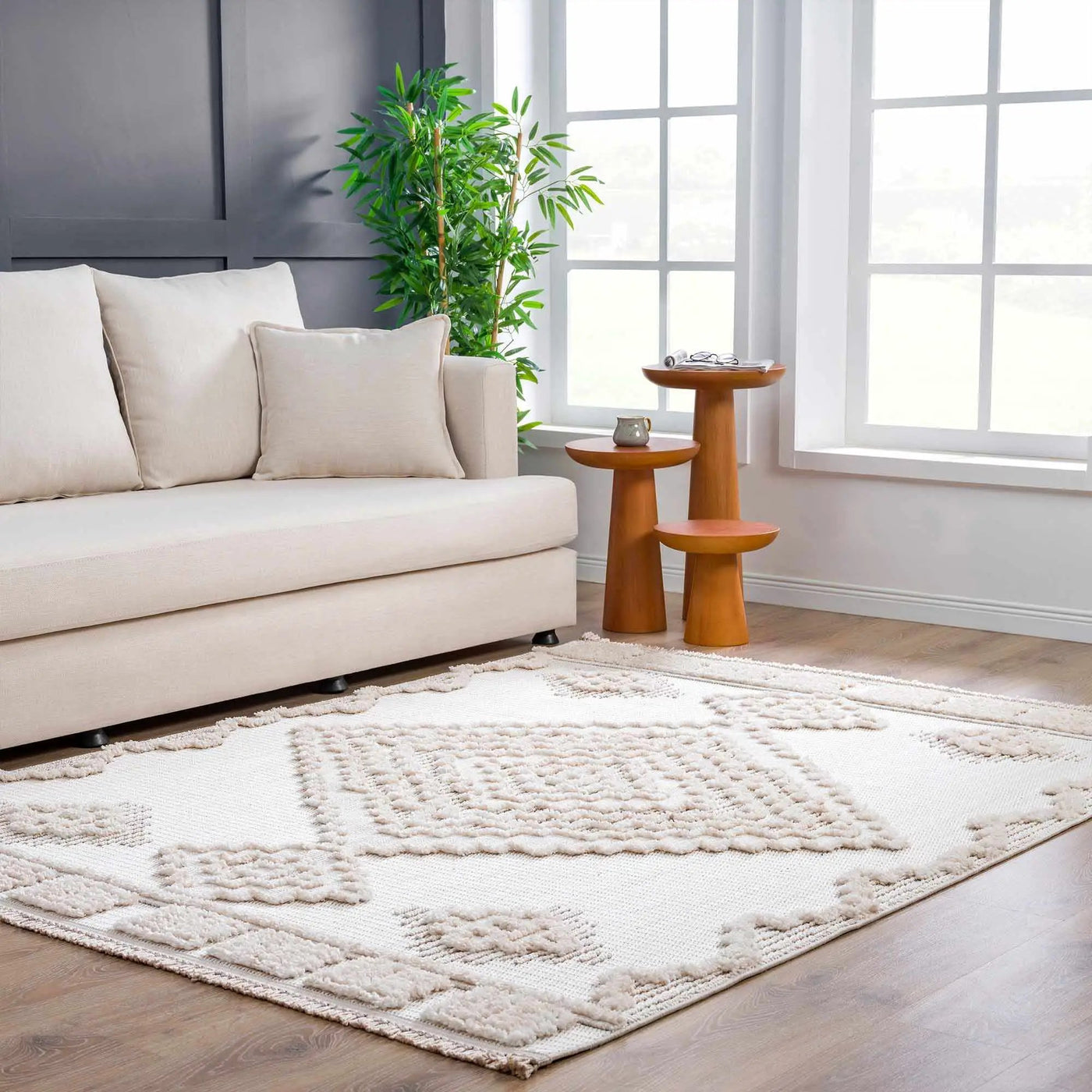 Rosales High-Low Rustic Rug by Boutique Rugs