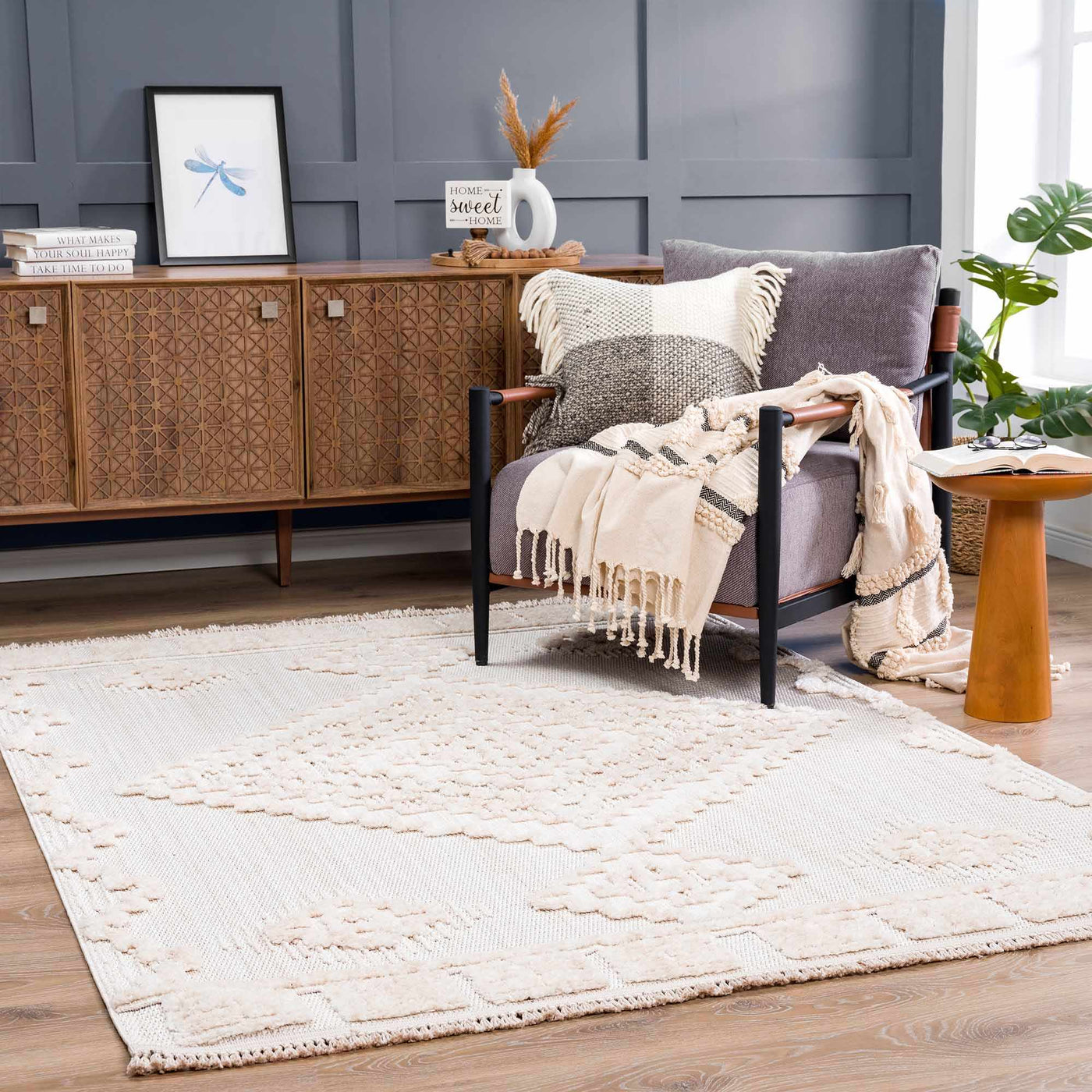 Rosales High-Low Rustic Rug by Boutique Rugs