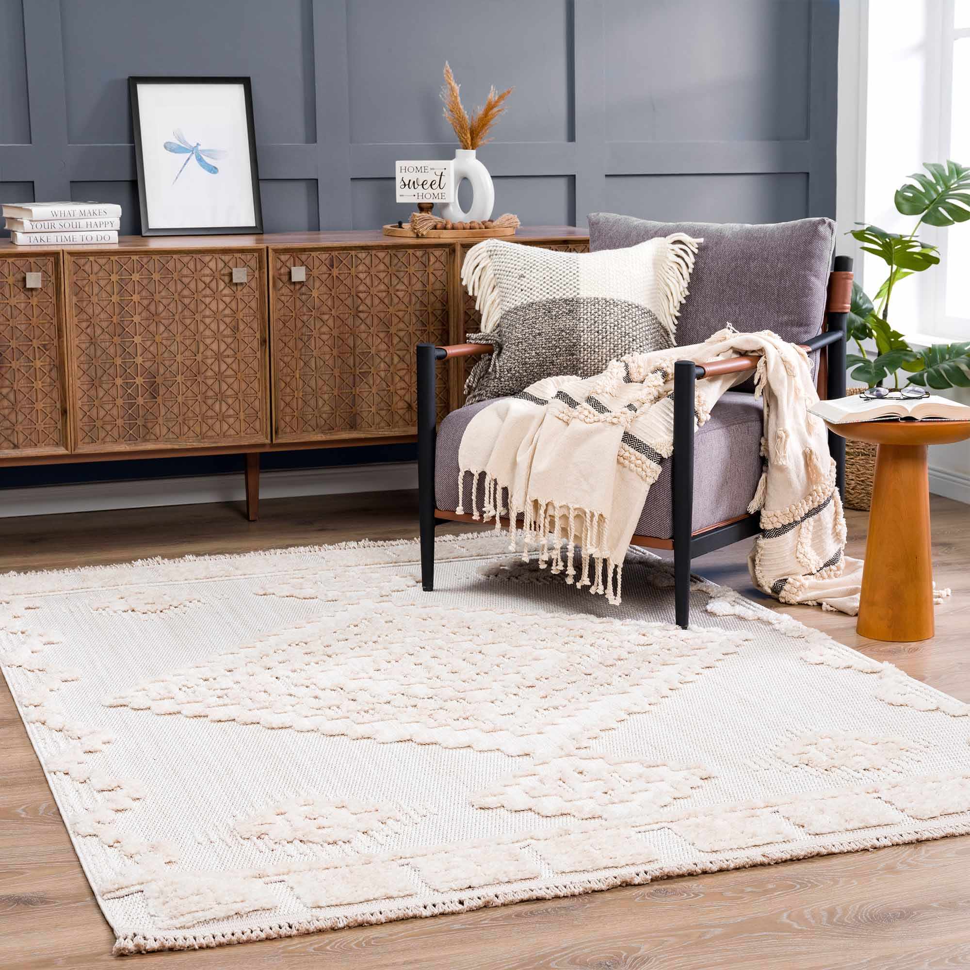 Rosales High-Low Rustic Rug by Boutique Rugs
