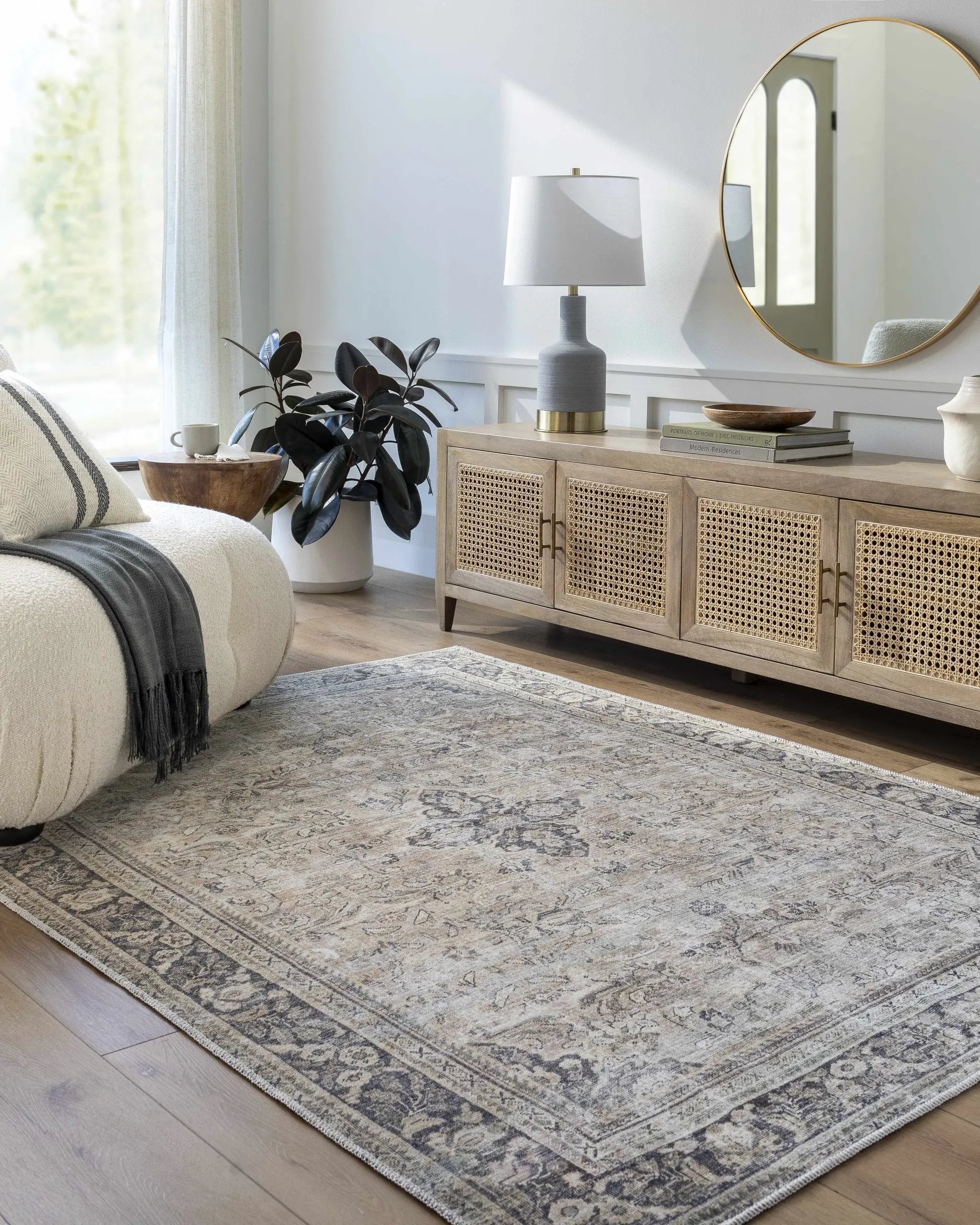 Darling Machine Woven Becki Owens x LIVABLISS BODA-2304 Washable Area Rug by Boutique Rugs