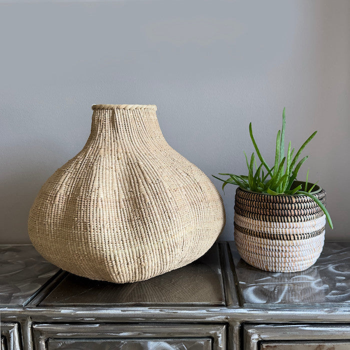 Garlic Tonga Sculptural Basket - Medium, photo 2 of 5