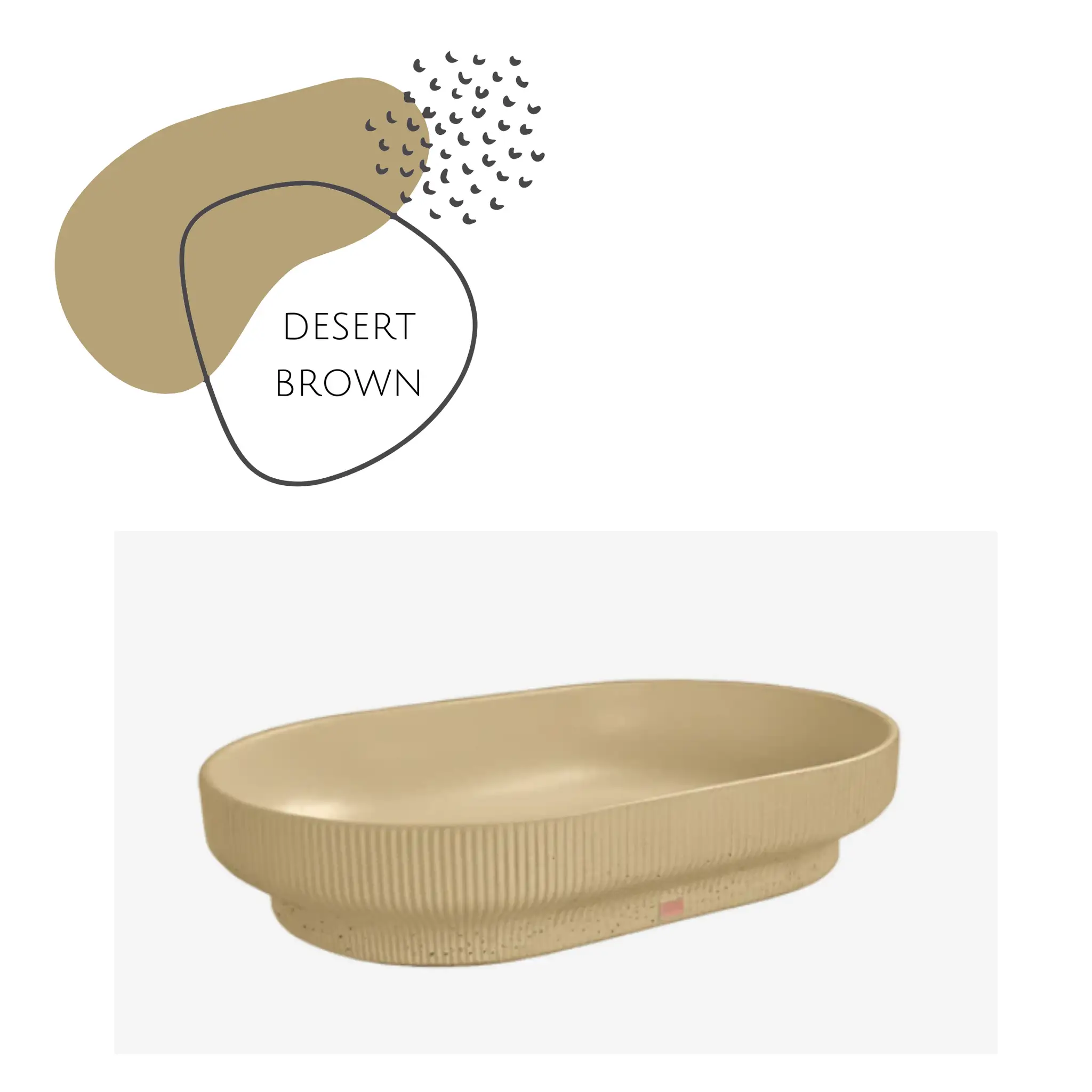 SUTOL02 22'' Concrete Rectangular Oval Vessel Sink - Bathroom by ZEEK
