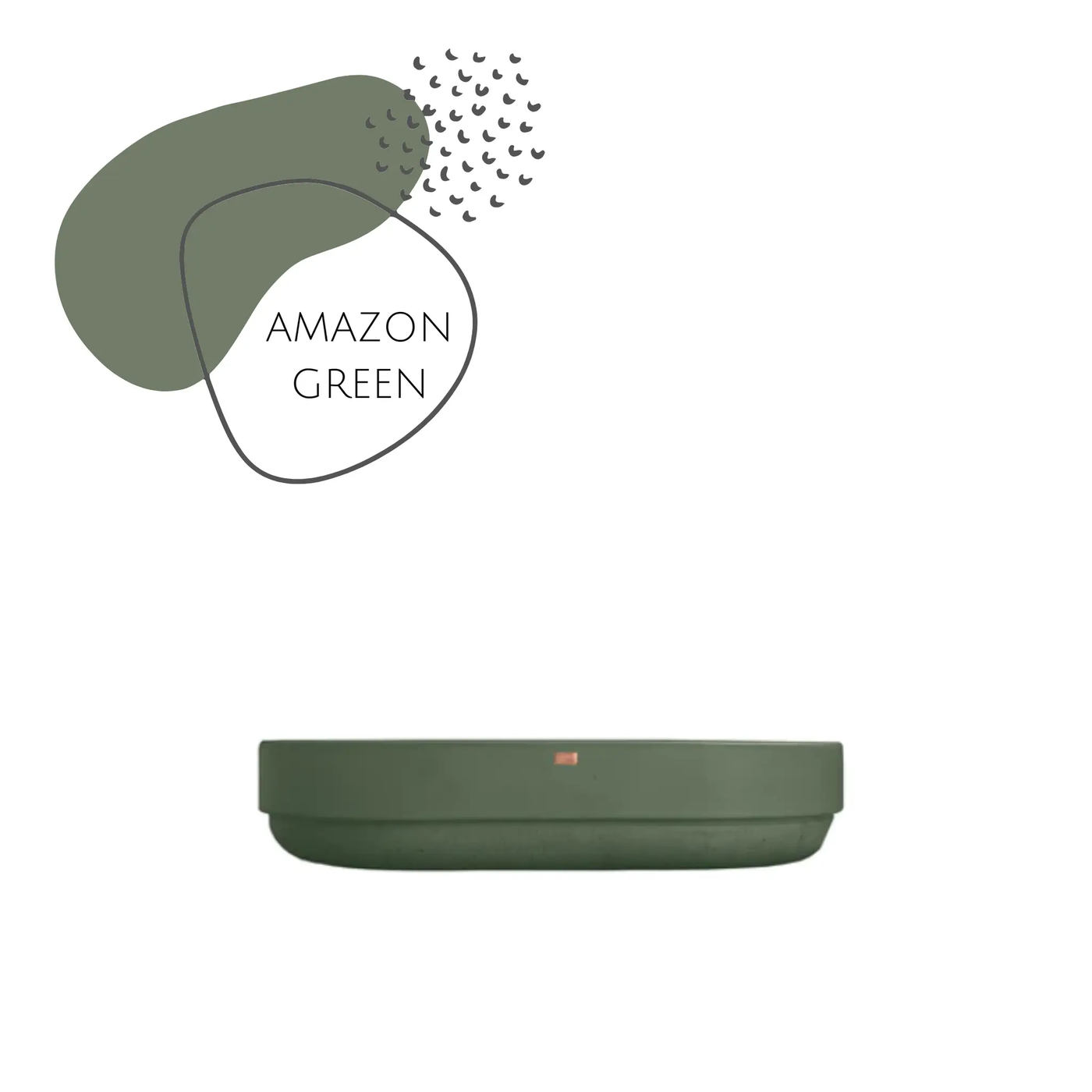 DDALF044 22'' Concrete Oval Drop In Sink - Bathroom by ZEEK