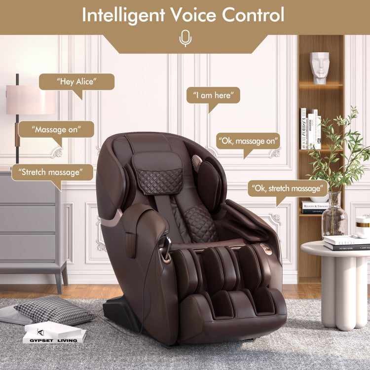 Zero Gravity Full Body Massage Chair with SL Track and Yoga Stretching