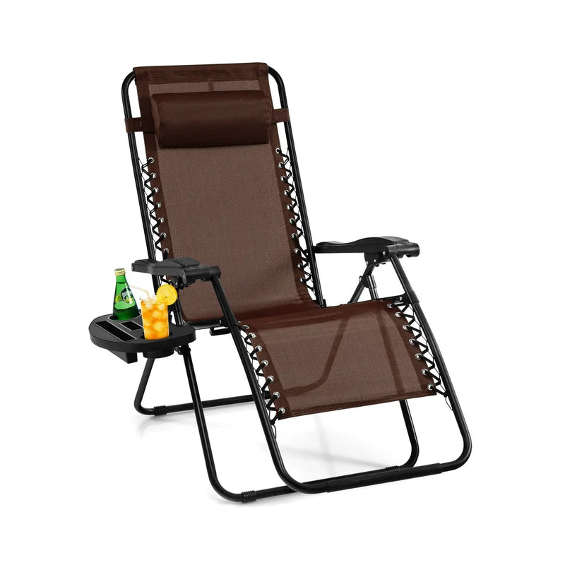 Outdoor Folding Zero Gravity Reclining Lounge Chair by DirectDeals