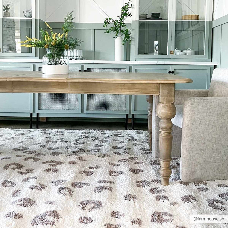 Zhen Pink Spots Leopard Rug - Clearance by Boutique Rugs