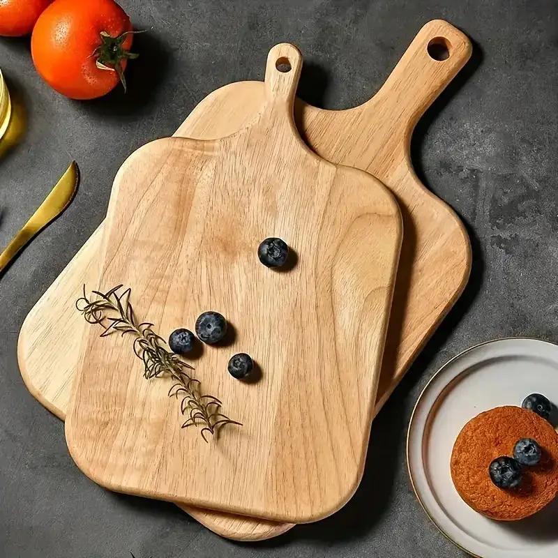A Solid Wood Cutting Board Designed for Food Preparation, Suitable for Chopping Vegetables, Fruits, And Meats. This Kitchen Board Is Ideal for Cooking in Both Indoor And Outdoor Settings, Easy to Clean by House Of Avana