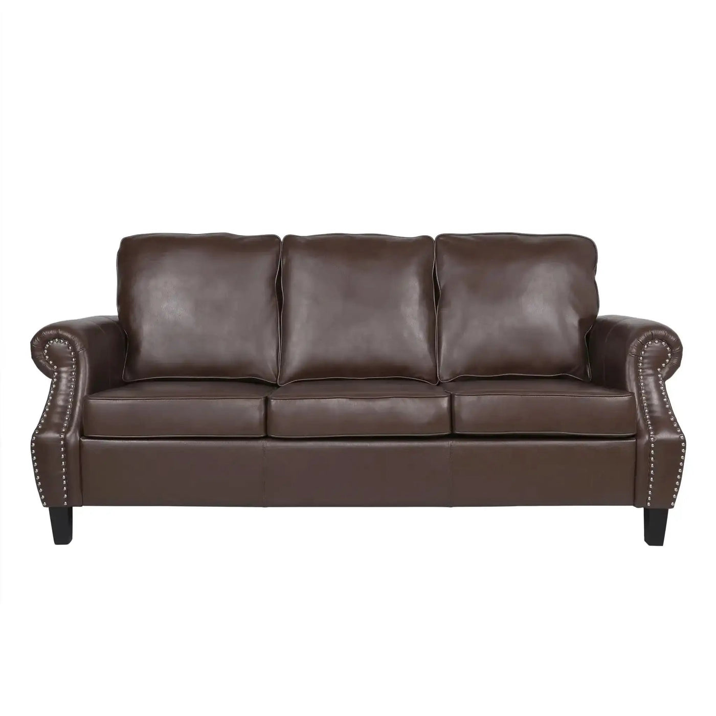Contemporary 3 Seater Sofa With Nailhead Trim by HouseOfZazla