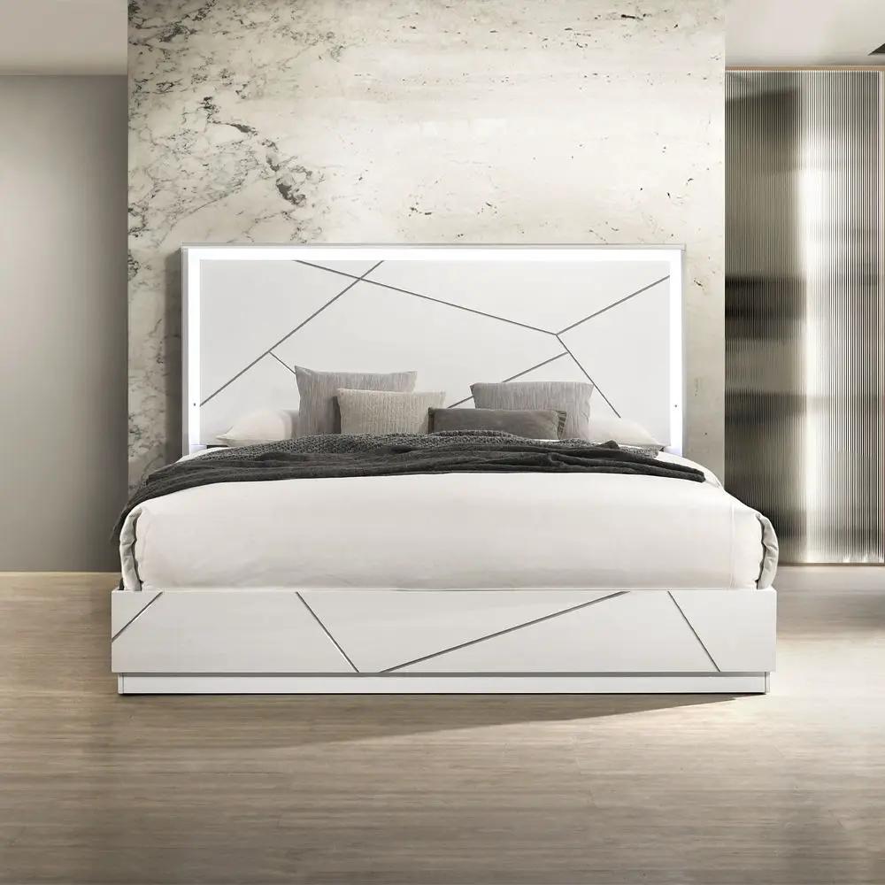 Esther - Bed With LED by Unique Piece Furniture