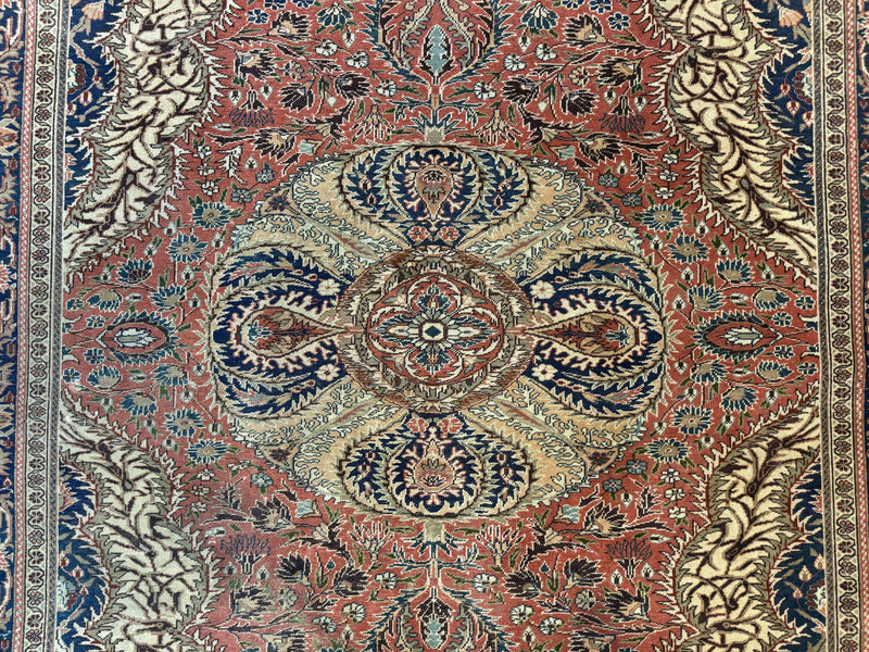 Turkish Kayseri Rug 6x10, Antique Turkish Carpet, Floral Medallion, Oriental Carpet, Red by Jewel Rugs