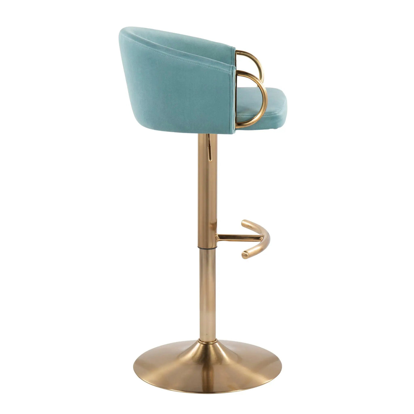 Claire - Contemporary / Glam Adjustable Bar Stool (Set of 2) by HouseOfZazla