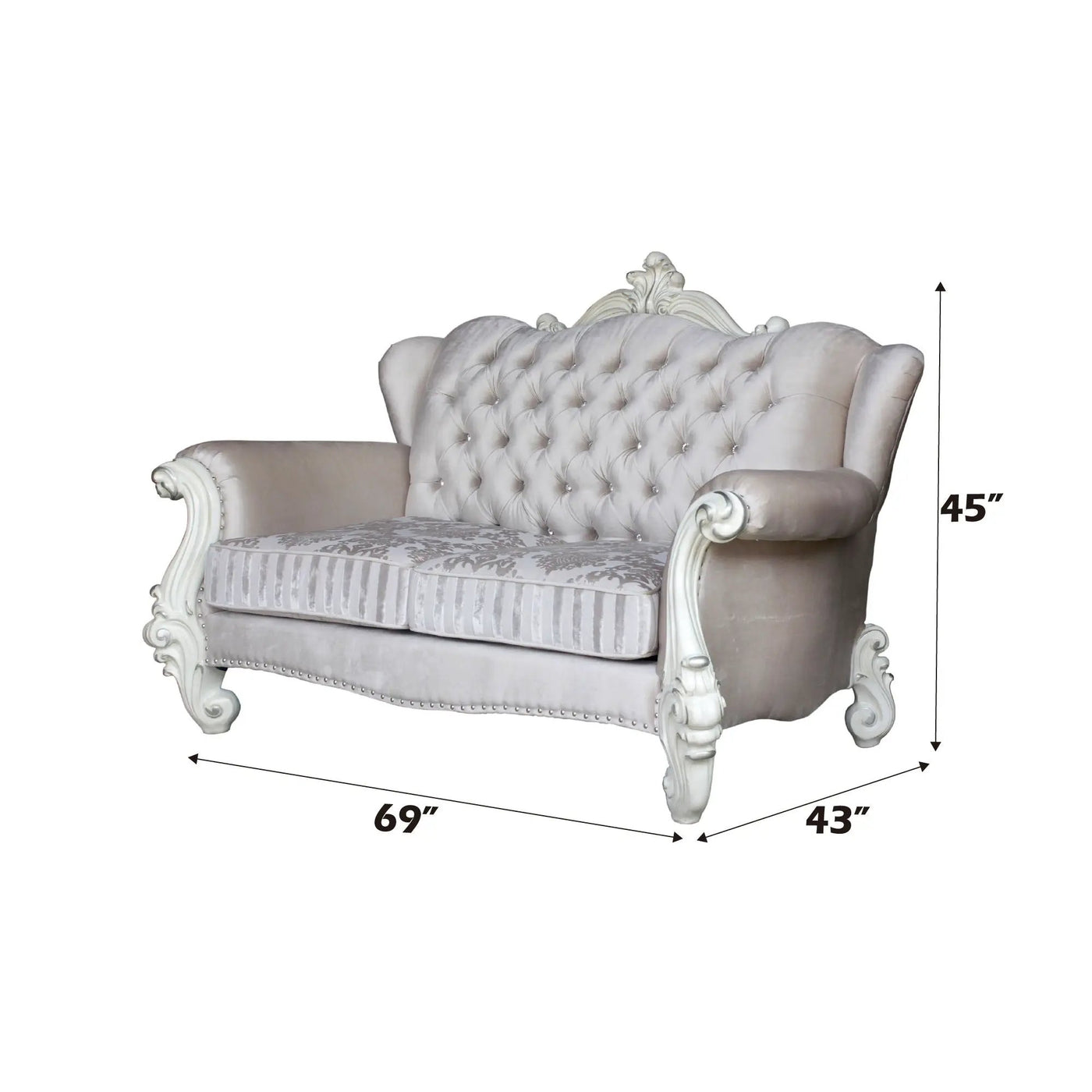 Versailles - Loveseat (w/3 Pillows) by Unique Piece Furniture