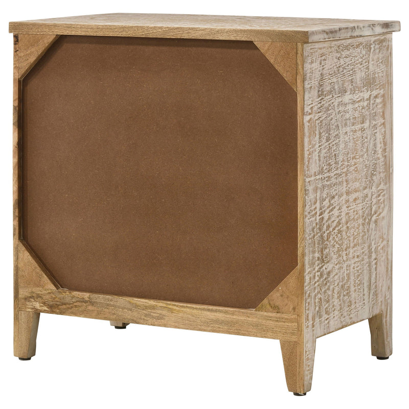 Kenzie - 3 Drawer Mandala Cabinet - White by HouseOfZazla