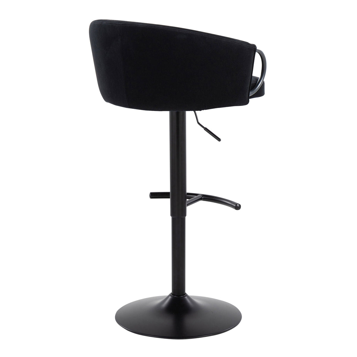 Adjustable Swivel Barstool Set with Rounded T Footrest - Multiple Colors, photo 9 of 12