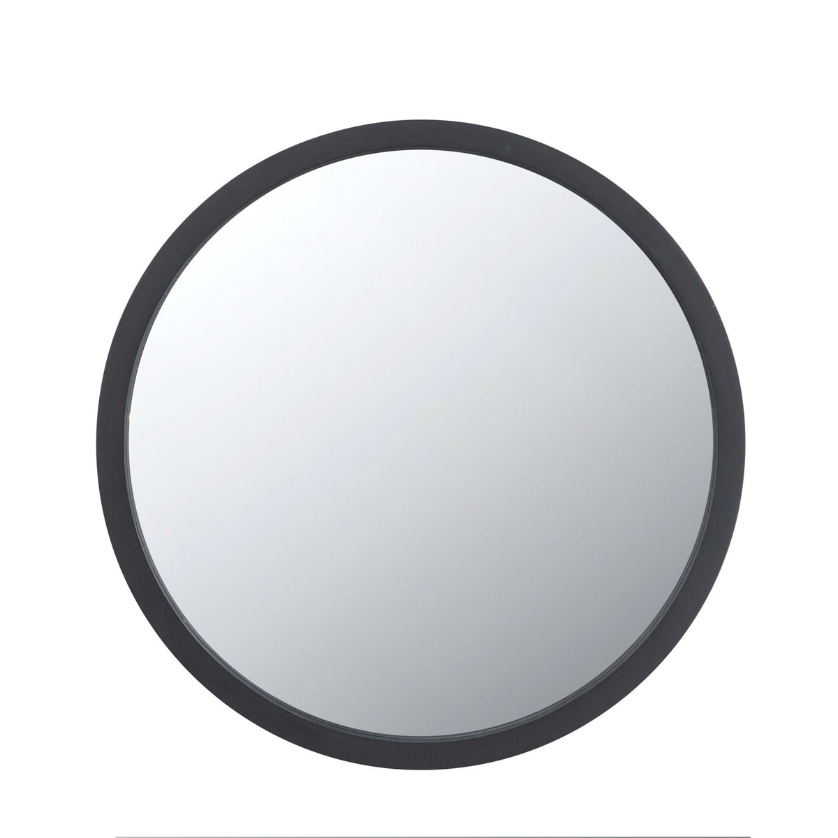 Circle Wall Mirror with Wooden Frame - Black, Light Brown, Dark Brown, photo 17 of 36