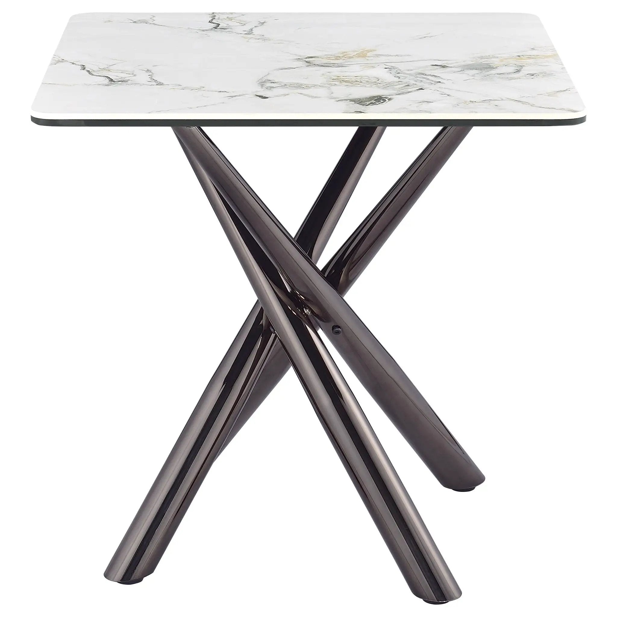 Carvell 3-piece Square Coffee and End Table Set Mirage White by Unique Piece Furniture