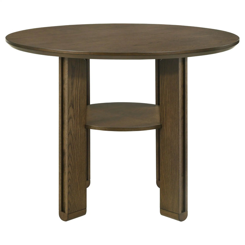 Ottowa 47-inch Round Counter Height Dining Table Brown by Unique Piece Furniture