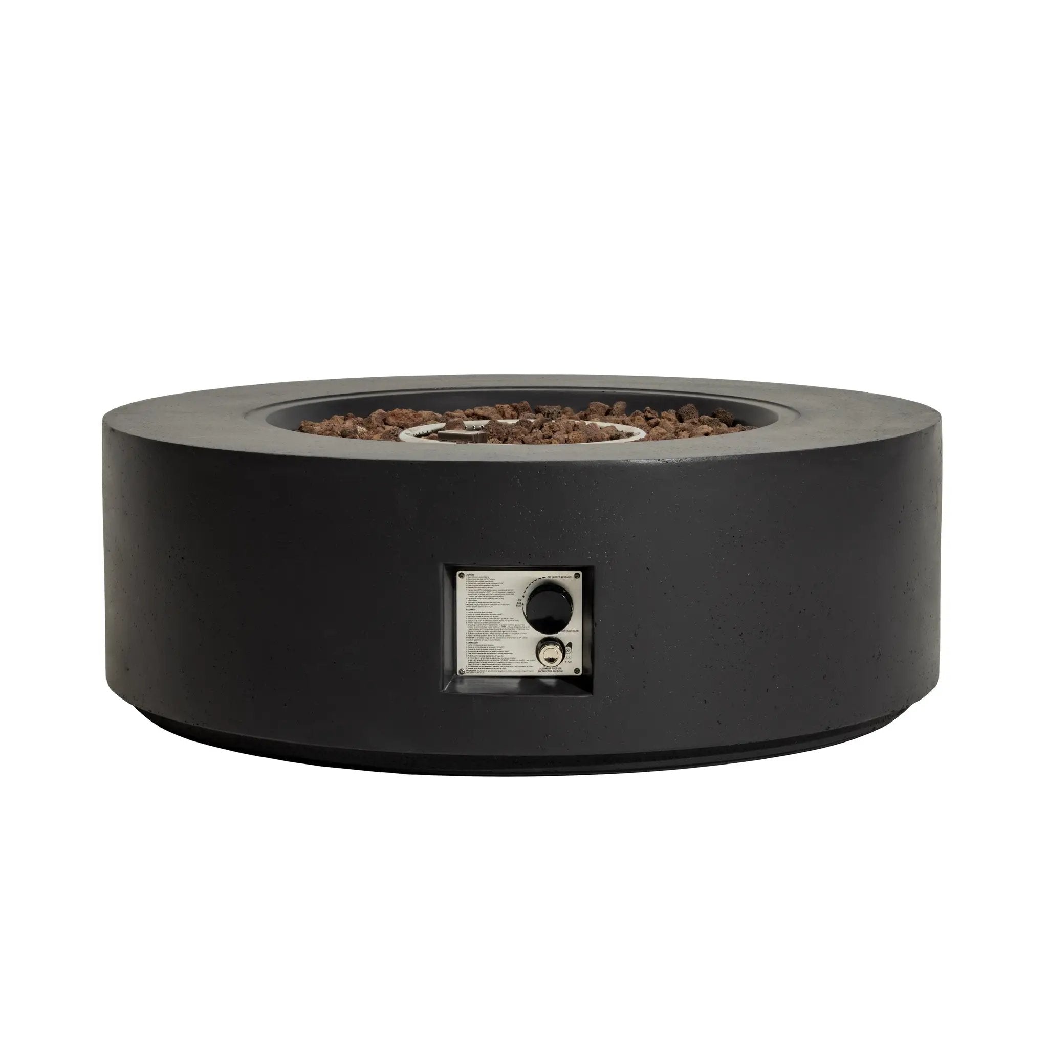 40' Round Outdoor Propane Fire Pit Table by HouseOfZazla