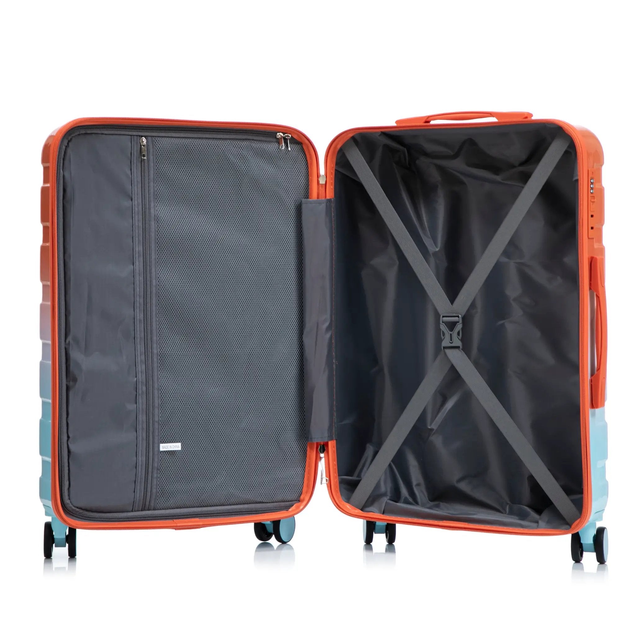 3-Piece Spinner Wheel Luggage Set with Gradient Color by HouseOfZazla