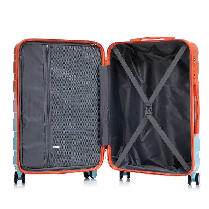 3-Piece Spinner Wheel Luggage Set with Gradient Color by HouseOfZazla