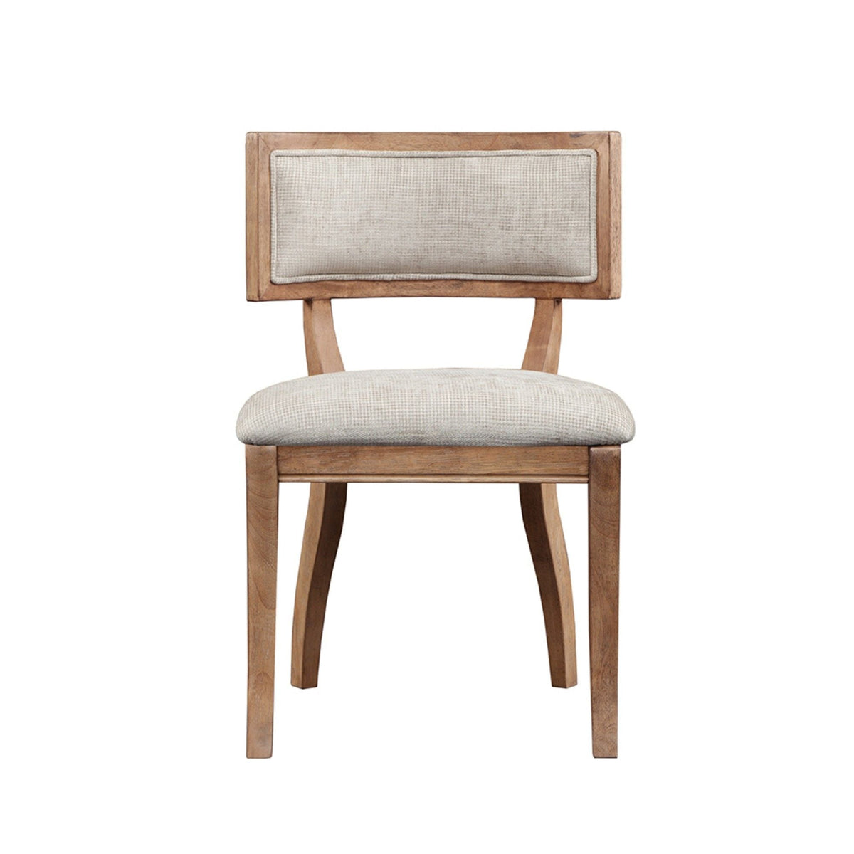 Beige Classic Dining Chair Set with Curved Back - Set of 2, photo 5 of 7