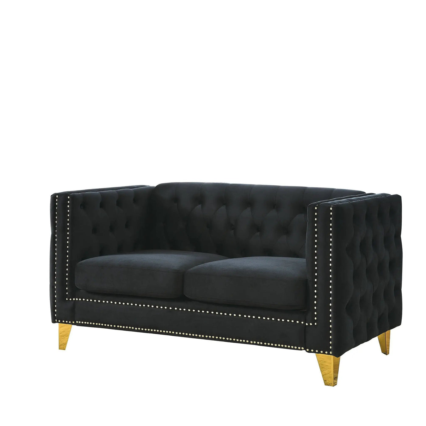 Upholstered Couch Sofa With Button Tufting For Living Room by HouseOfZazla