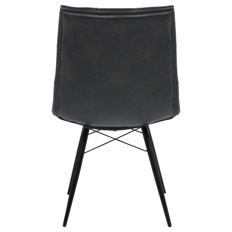 Tufted Back Dining Chairs (Set of 4) - Black