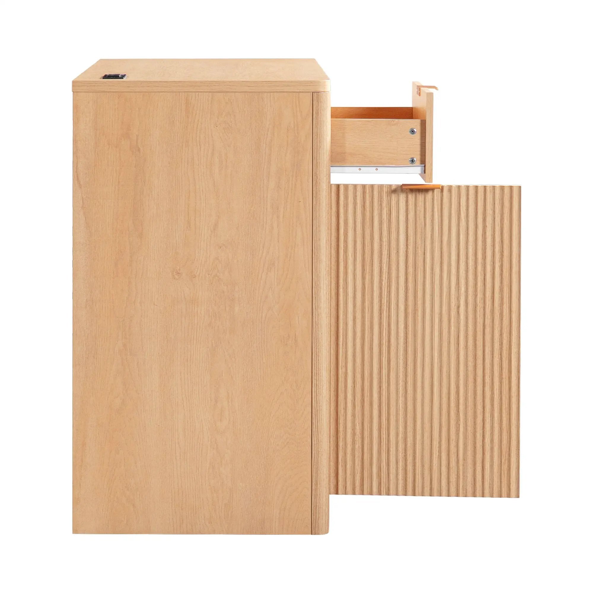 K&K 2-Piece Coffee Bar Cabinet with Fridge Space by HouseOfZazla