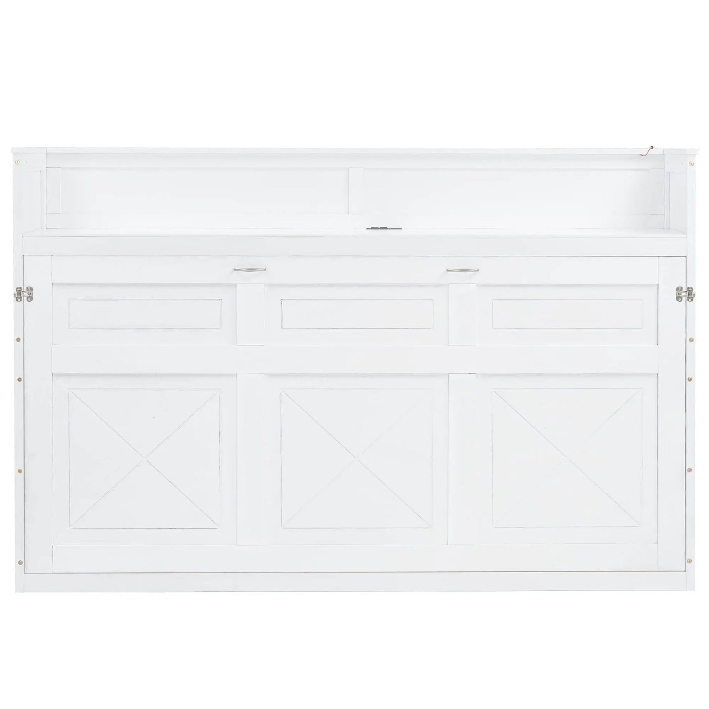 Murphy Bed With Desk, LED Light And USB Charging Station by Unique Piece Furniture