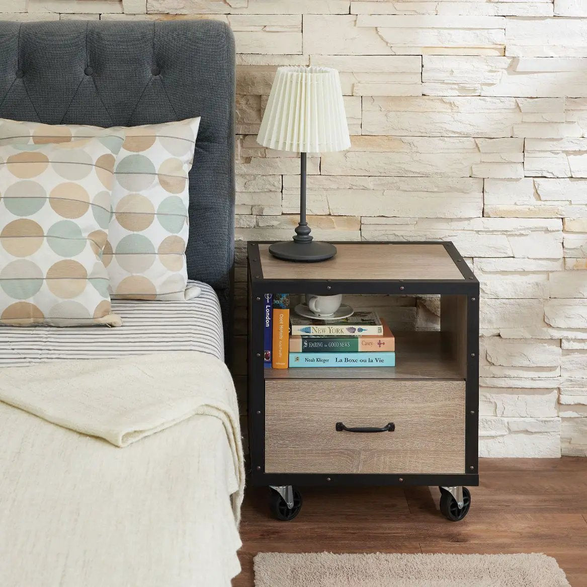 Bemis - Accent Table - Rustic Natural & Black by Unique Piece Furniture